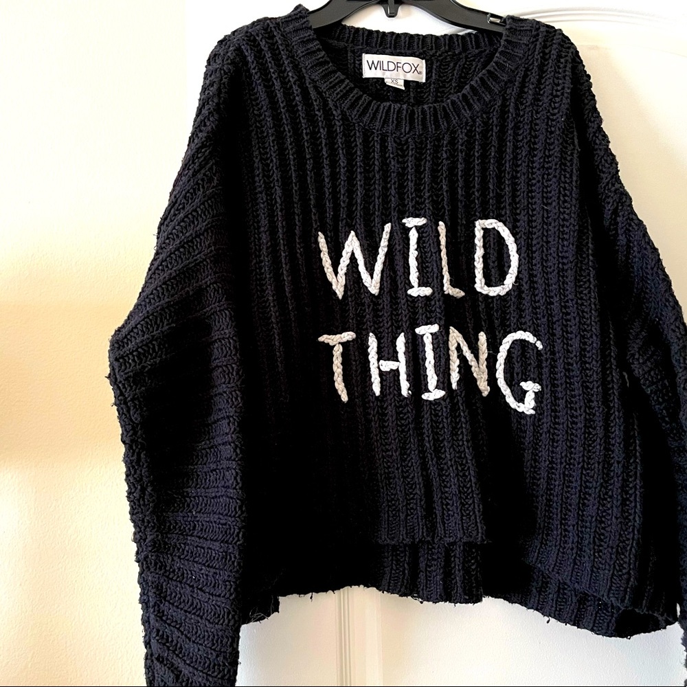 Chunky knit soft Wildfox brand sweater. Small.